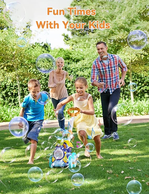 Bubble Machine Train – Musical Light-Up Bubble Blower for Kids - Urbizia