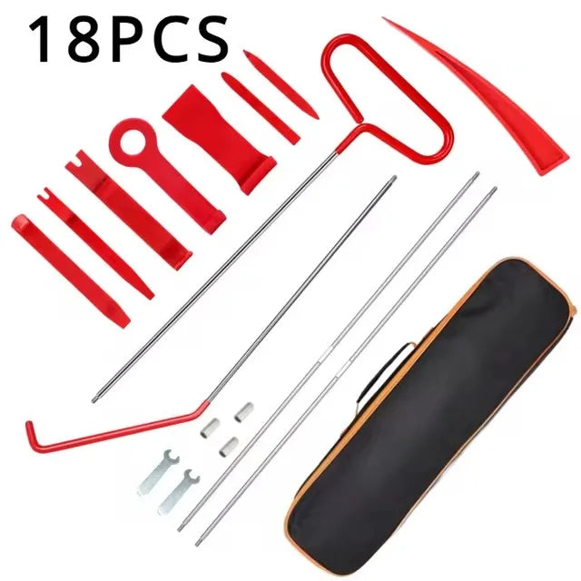 Car Door Tool Kit – 21/18 PCS Auto Window & Door Opening Repair Set with Air Pump