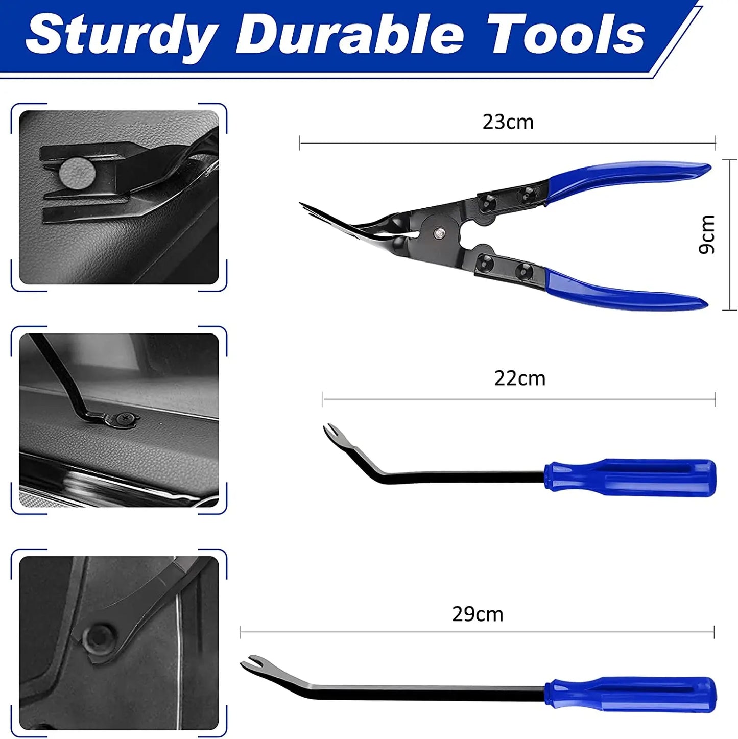 Car Door Trim Removal Pry Tool Kit – Dashboard & Audio Disassembly Repair Set (5 / 11 / 41 / 161 Pcs)
