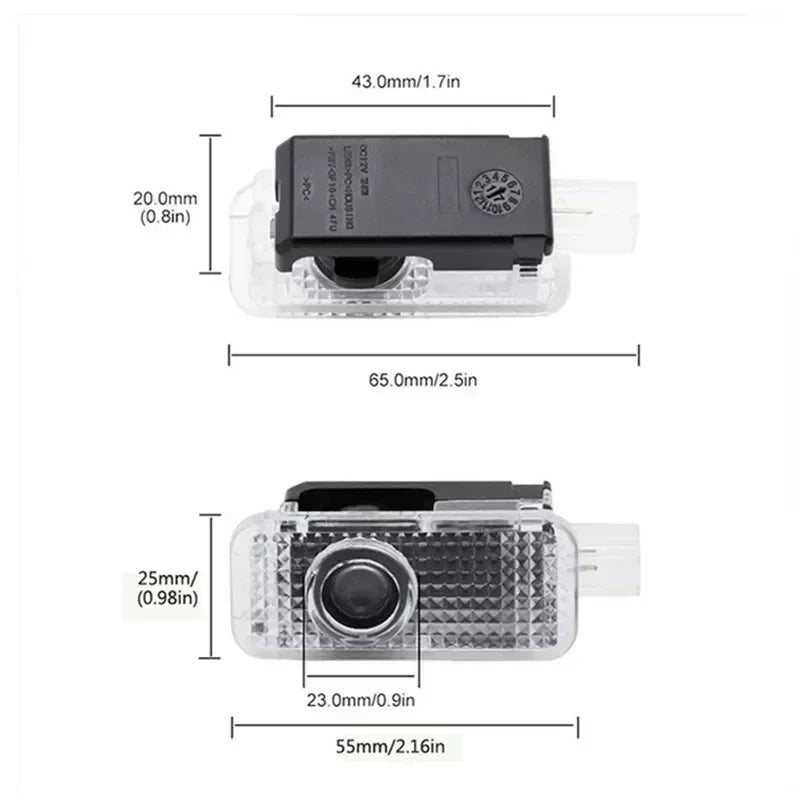 Car Door Welcome Light – LED HD Projector Lamp for Audi Models