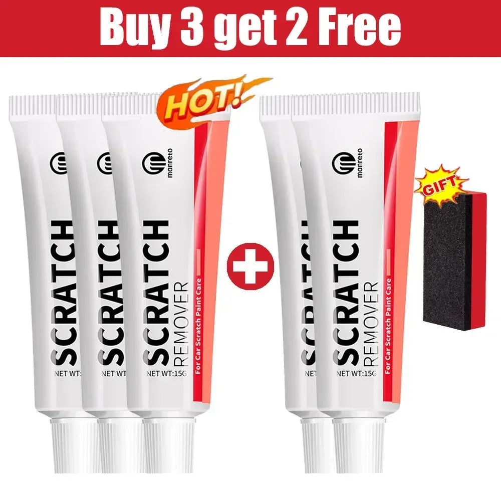 Car Scratch Remover – Polishing Paste with Sponge, Paint Repair Kit for Cars & Motorcycles - Urbizia