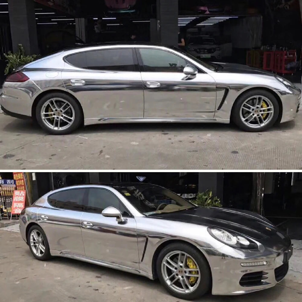 Chrome Glossy Mirror Vinyl Wrap Film – Auto Laptop Motorcycle Car Accessories
