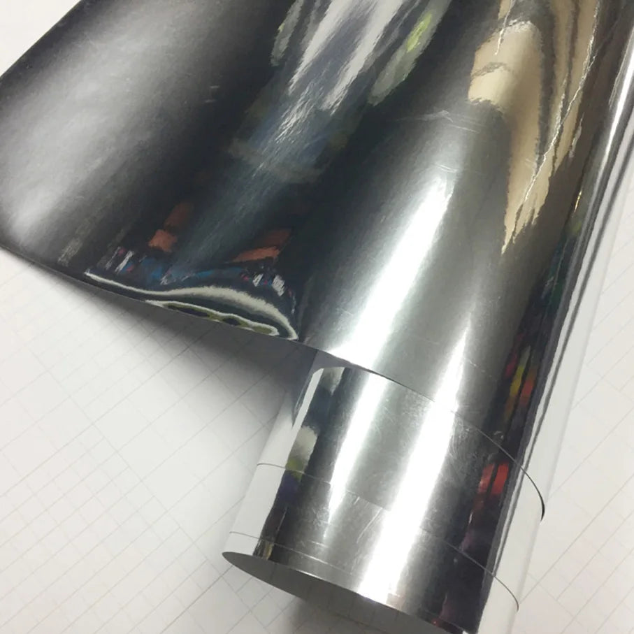 Chrome Mirror Vinyl Wrap Film – High Stretch Car Sticker Decal Sheet (10/20/30x152cm)