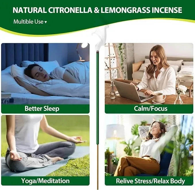 Citronella Mosquito Repellent incense Sticks - Urbizia