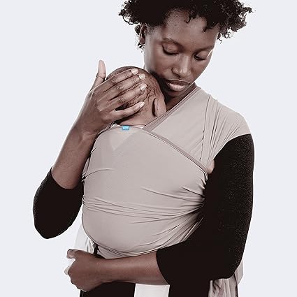 Diono We Made Me Flow Baby Wrap Carrier – Newborn to Toddler Sling & Breastfeeding Cover, Pebble - Urbizia