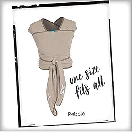 Diono We Made Me Flow Baby Wrap Carrier – Newborn to Toddler Sling & Breastfeeding Cover, Pebble - Urbizia