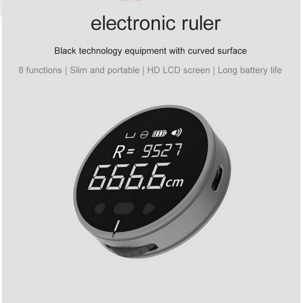 Electronic Measuring Ruler – Digital Distance Measuring Tape with LCD Display