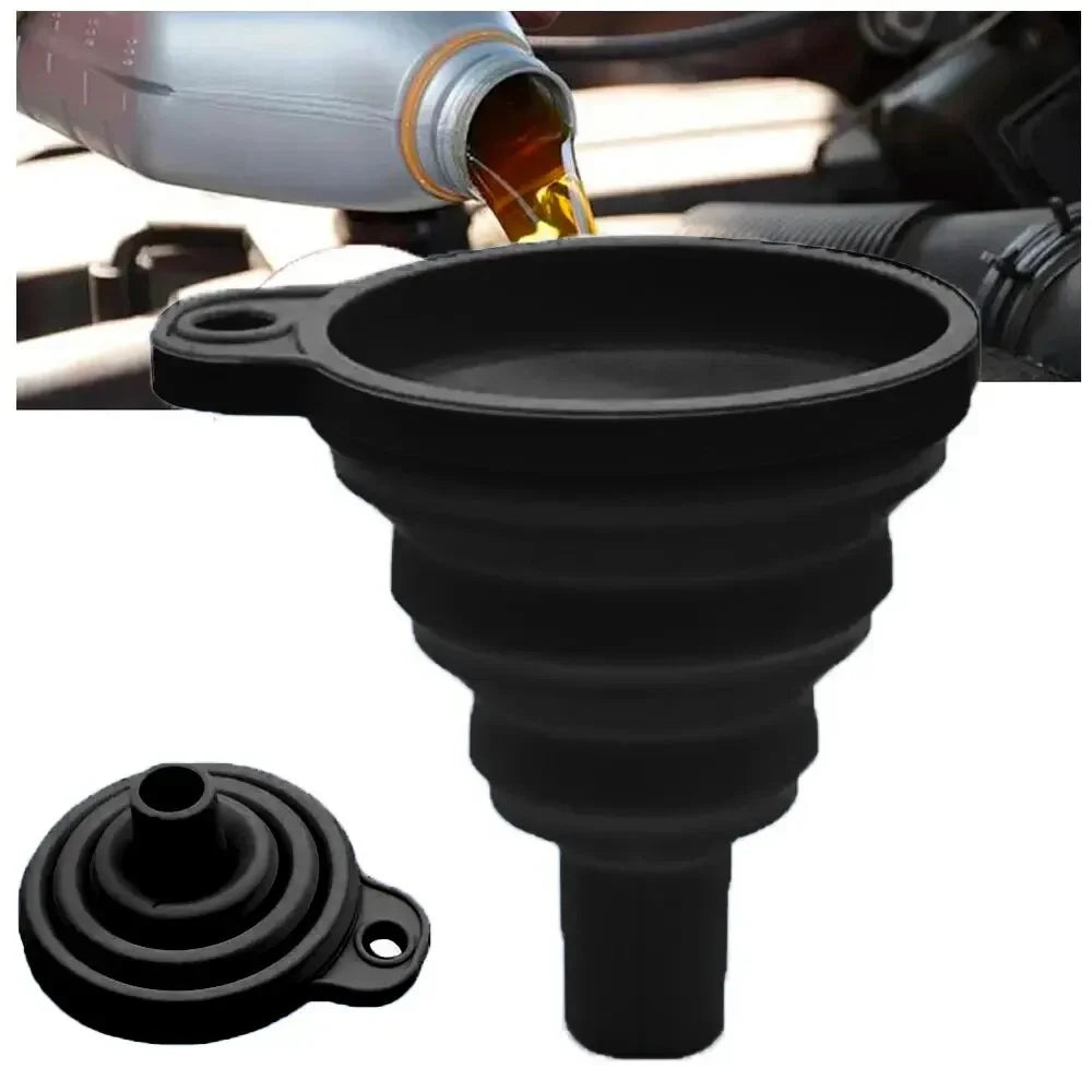 Engine Funnel – Universal Silicone Liquid Funnel for Auto Oil & Fluid Change
