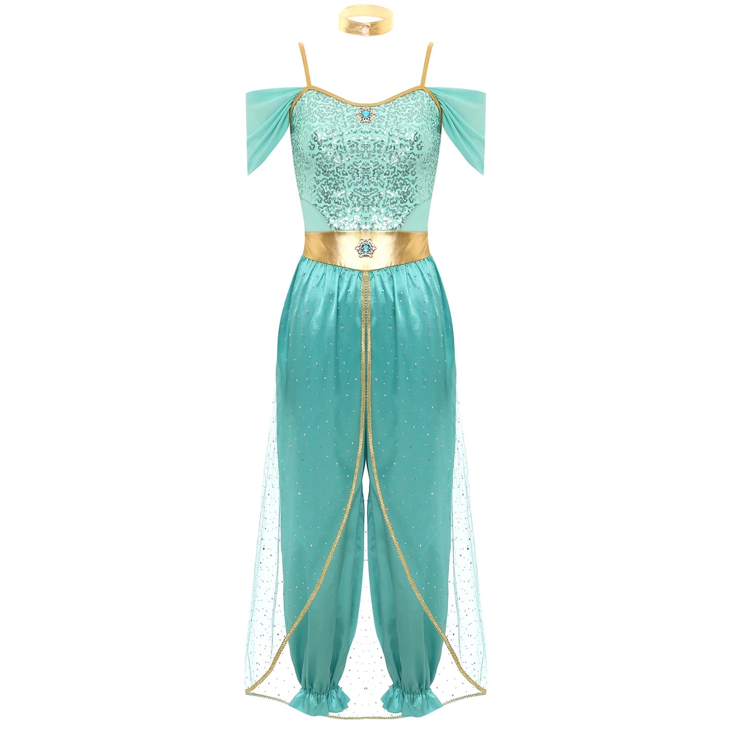 Festival Arabian Princess Costume – Bollywood Jasmine Dance Outfit