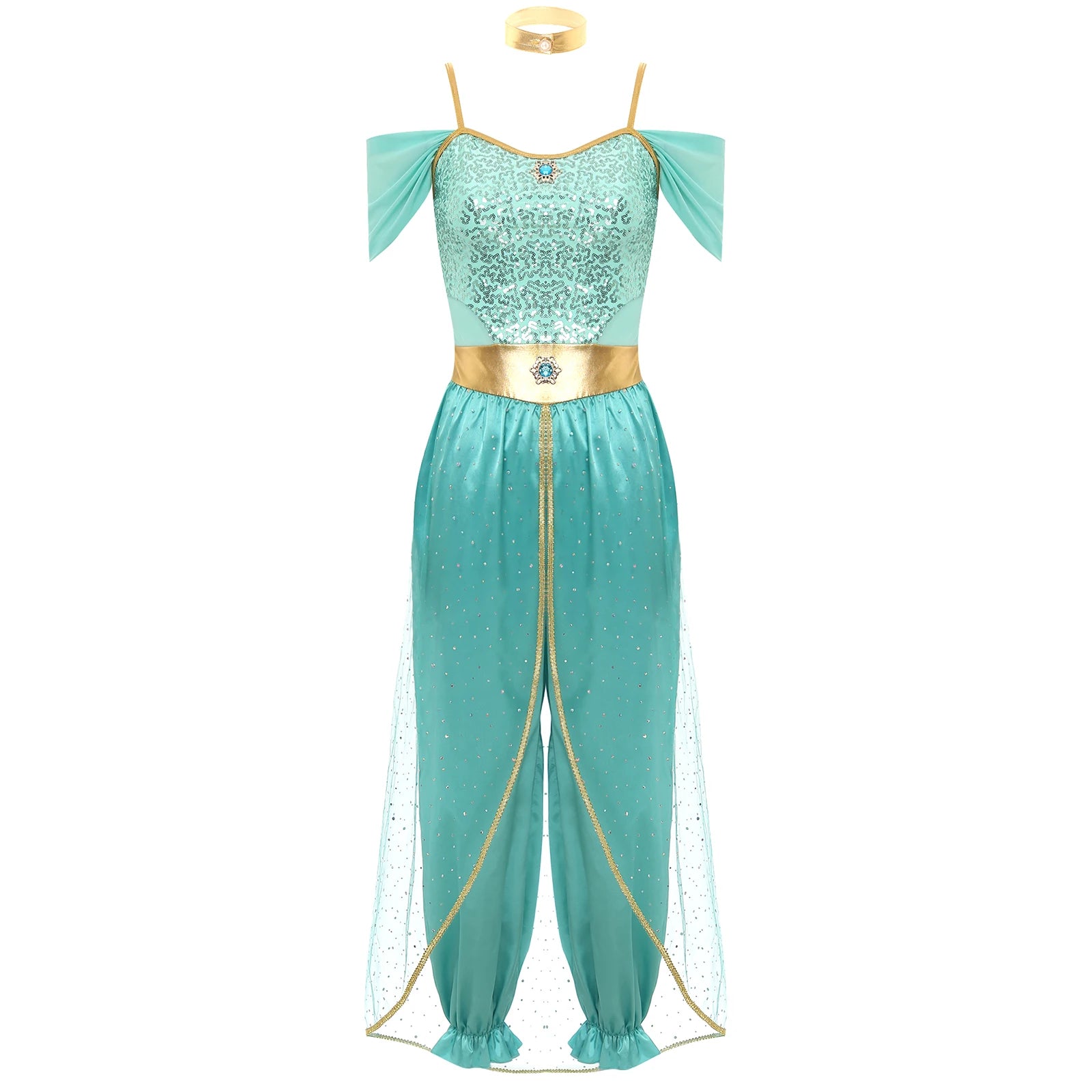 Festival Arabian Princess Costume – Bollywood Jasmine Dance Outfit