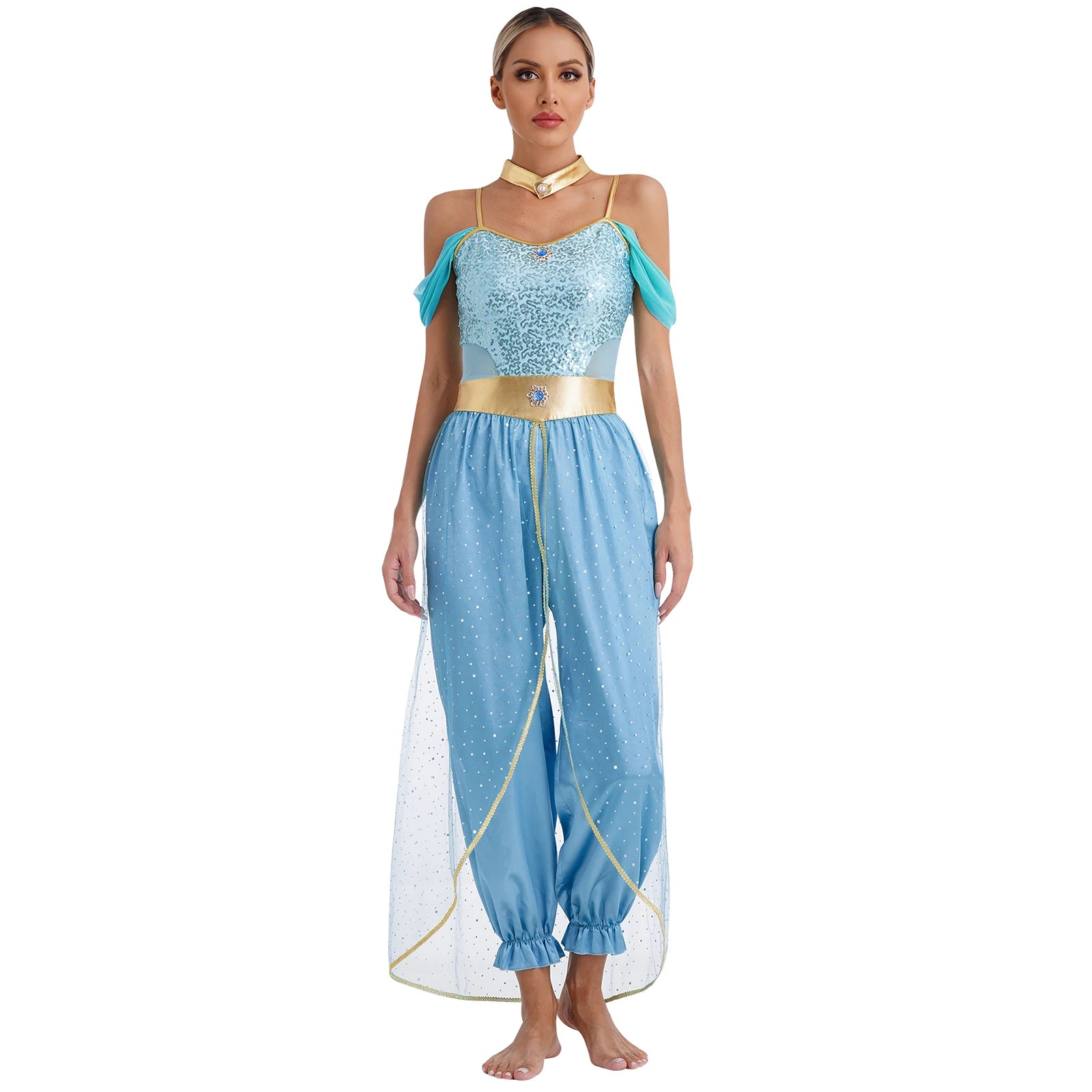 Festival Arabian Princess Costume – Bollywood Jasmine Dance Outfit