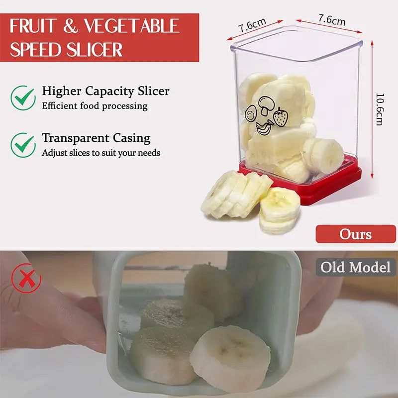 Fruit Speed Cup Slicer – Push Plate Egg, Strawberry & Banana Cutter