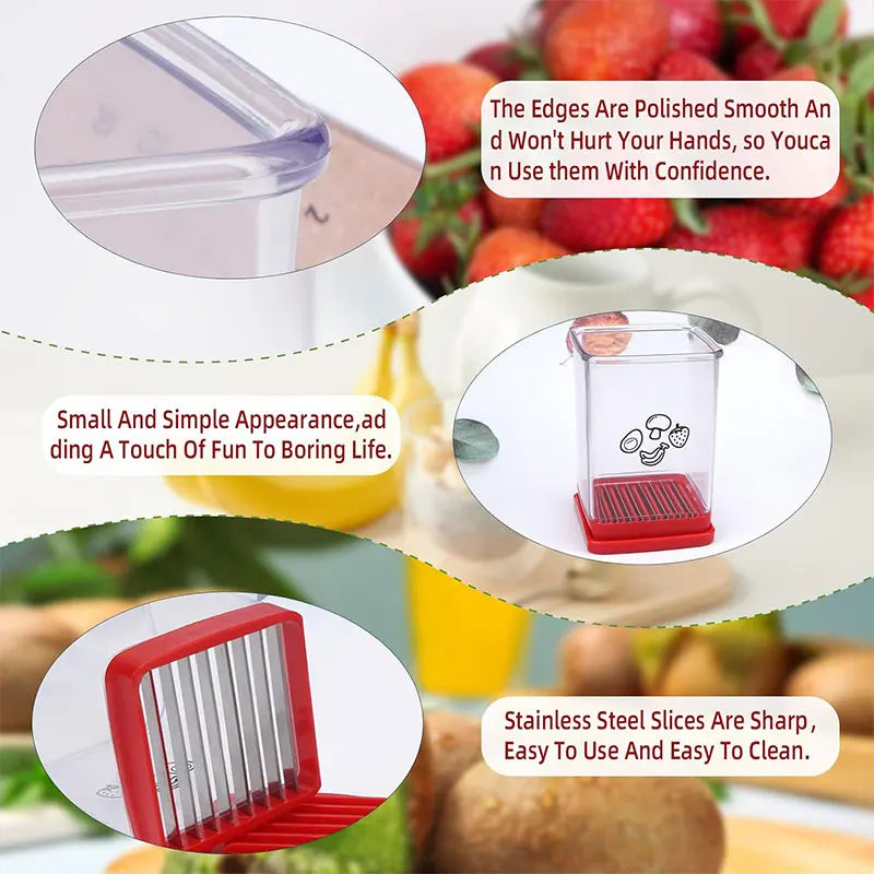 Fruit Speed Cup Slicer – Push Plate Egg, Strawberry & Banana Cutter