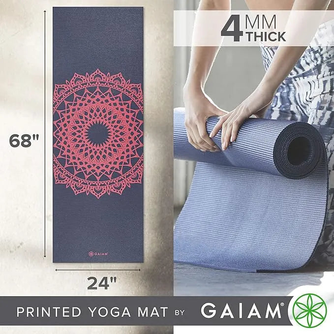 Gaiam Print Yoga Mat – Pink Marrakesh - Urbizia