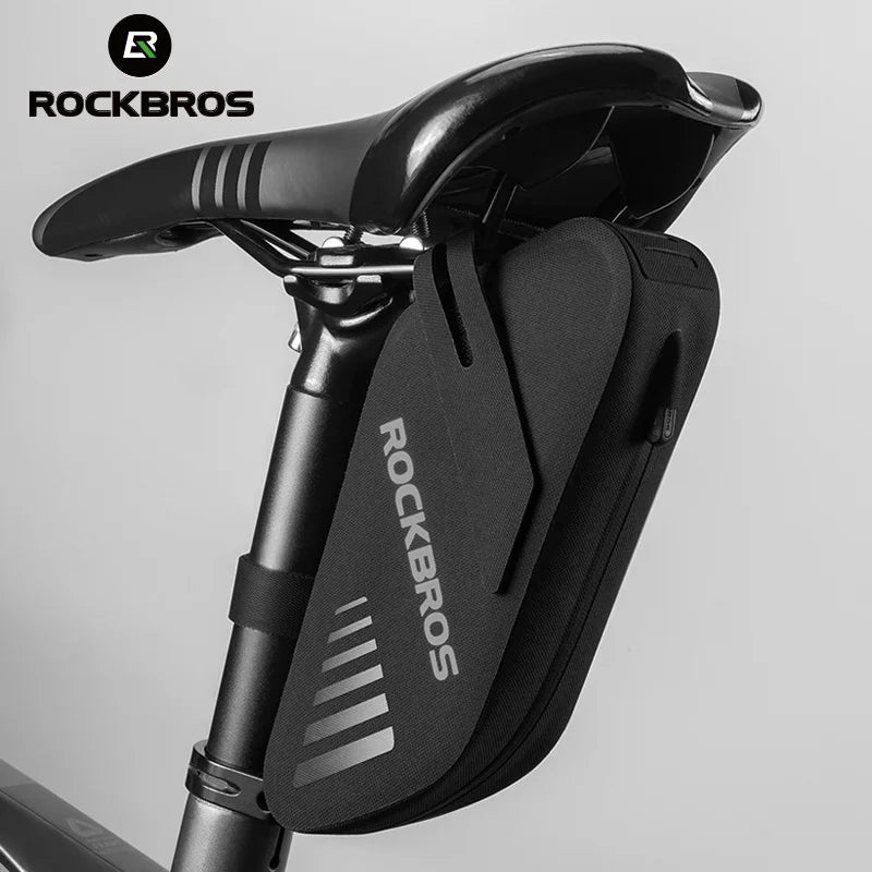 ROCKBROS Bicycle Rear Bag Feflective Waterproof Saddle Seatpost Cycling Storage Panniers MTB Road Folding Bike Tail Bags