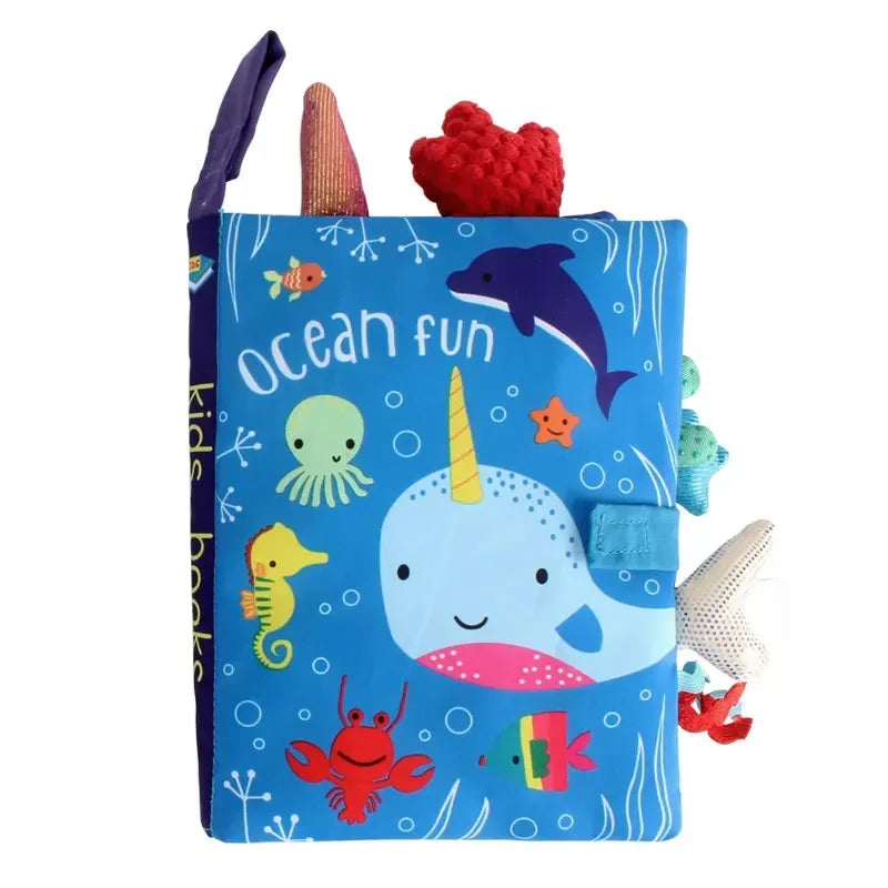 0-36M Baby Interactive Cloth Book – Early Learning & Sound Puzzle - Urbizia