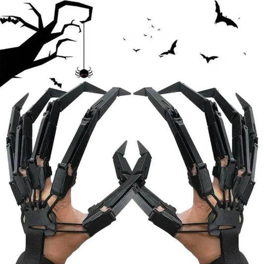 Halloween Articulated Skeleton Fingers – Realistic Horror Claw Cosplay Prop