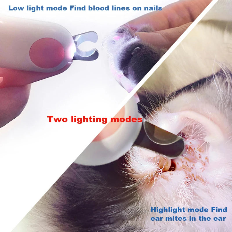 Pet Nail Clipper with LED Light