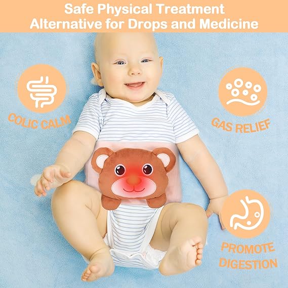 Heigoeost Baby Colic & Gas Relief Heated Tummy Wrap – Newborn Belly Soothing Pad - Urbizia