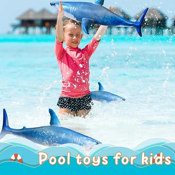 Inflatable Shark Pool Party Set - Urbizia
