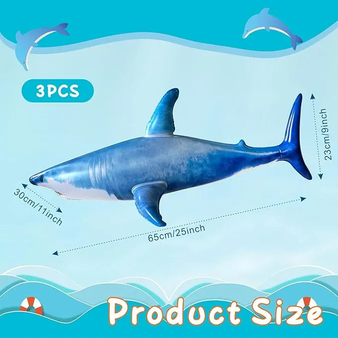 Inflatable Shark Pool Party Set - Urbizia