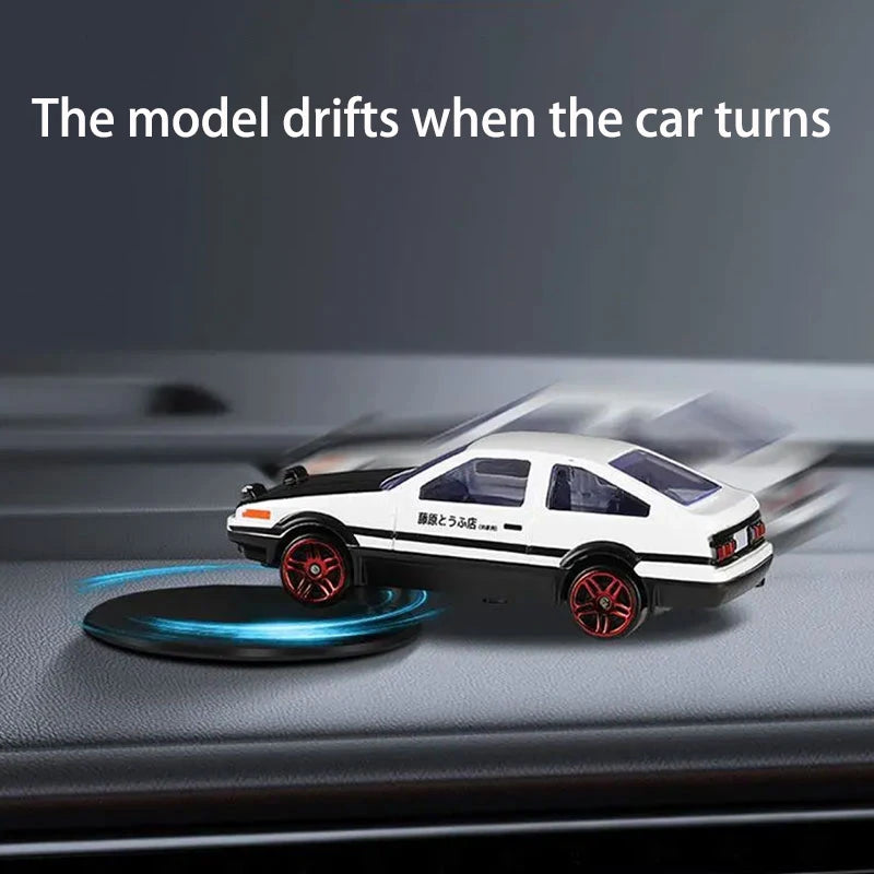 Lightning McQueen Drift Rotating Dashboard Ornament – AE86 Style Car Decoration