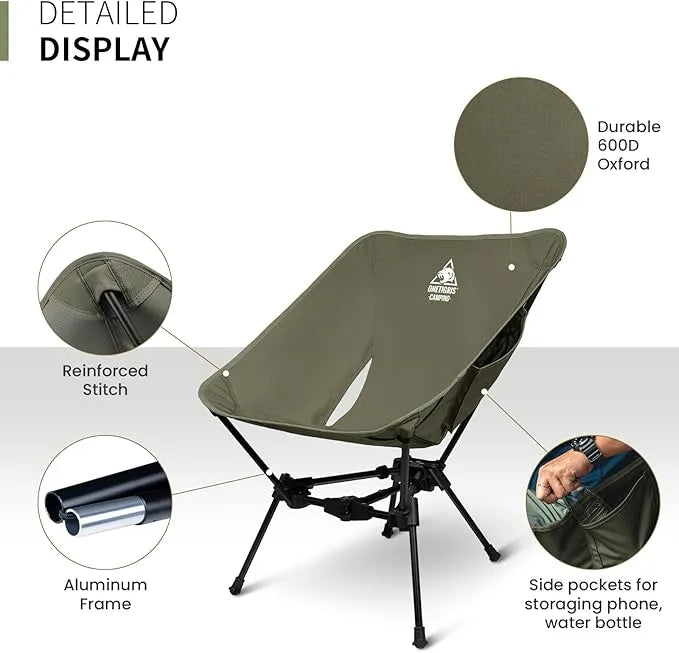 Lightweight Folding Camping Hiking Chair - Urbizia