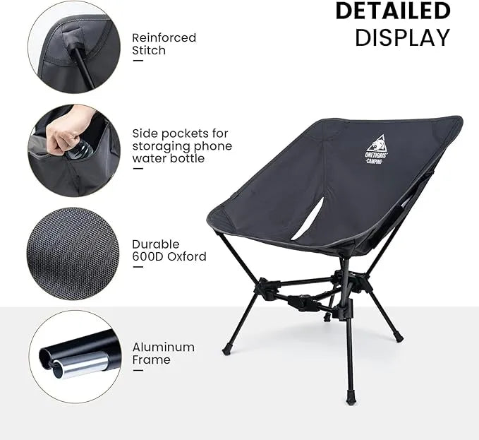 Lightweight Folding Camping Hiking Chair - Urbizia