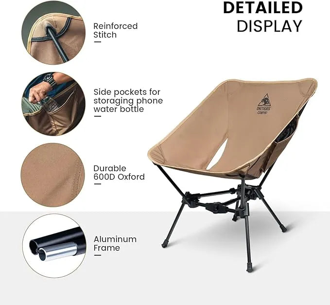 Lightweight Folding Camping Hiking Chair - Urbizia