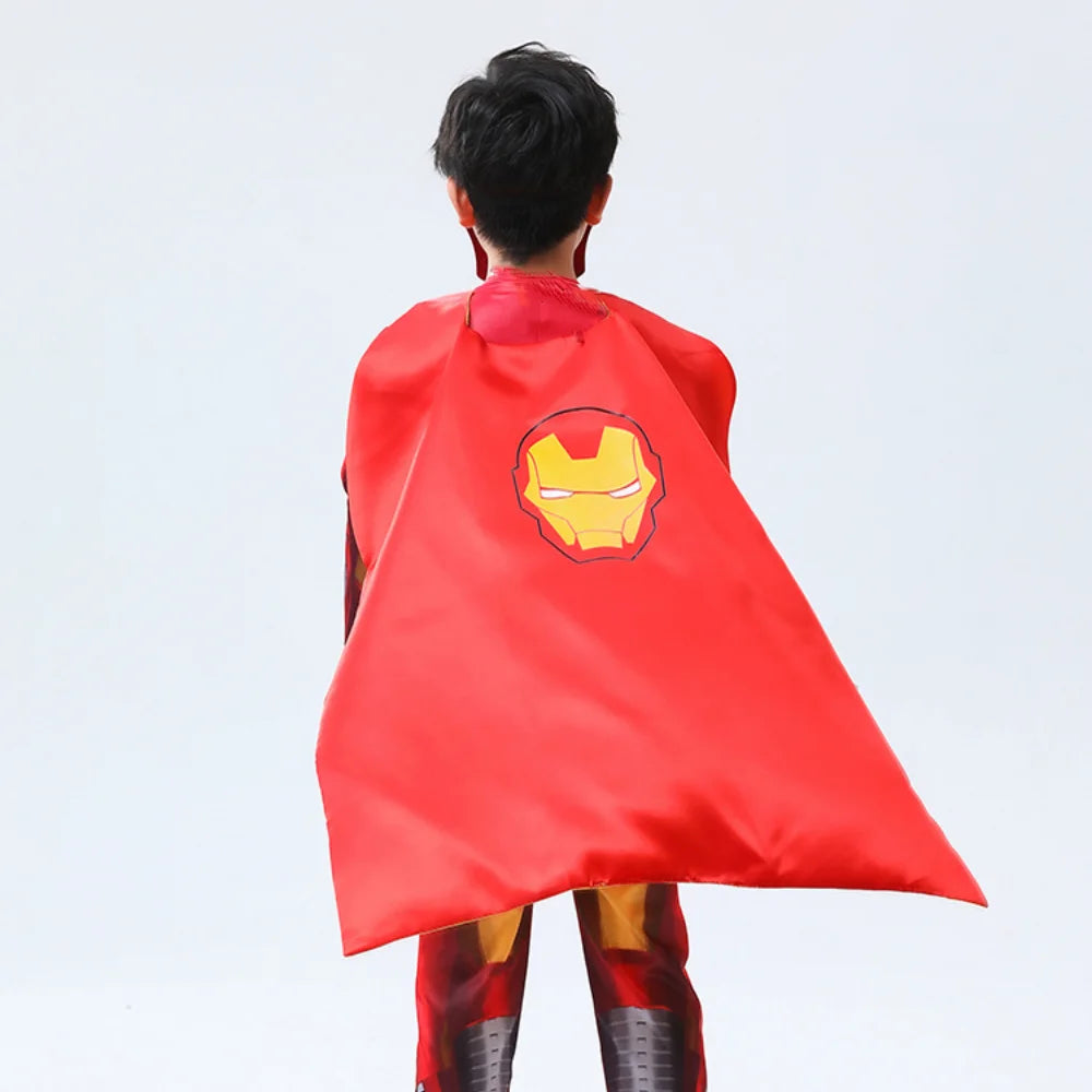 MINISO Superhero Cape – Cartoon Anime Cosplay Costume with Mask for Kids Halloween Birthday Gift