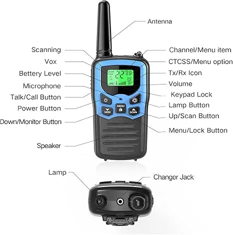 MOICO Long Range Walkie Talkies (2 Pack) - Urbizia