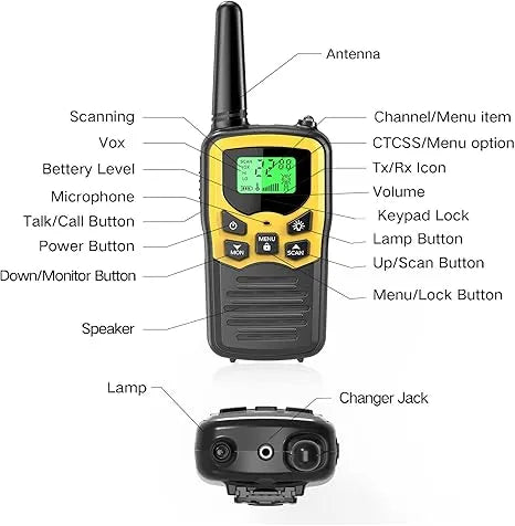 MOICO Long Range Walkie Talkies (2 Pack) - Urbizia