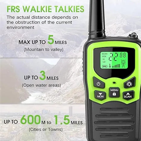 MOICO Long Range Walkie Talkies (2 Pack)
