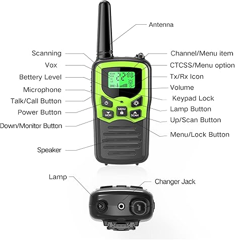MOICO Long Range Walkie Talkies (2 Pack)