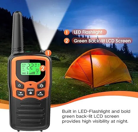 MOICO Long Range Walkie Talkies (2 Pack)