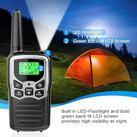 MOICO Long Range Walkie Talkies (2 Pack)