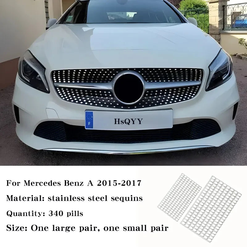 Mercedes Benz Air Intake Grille Trim – Starry Sky Stainless Steel - Urbizia