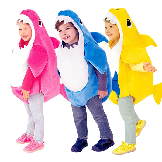 New Arrival Toddler Shark Cosplay Costume – Unisex Child Halloween & Carnival Outfit for Kids