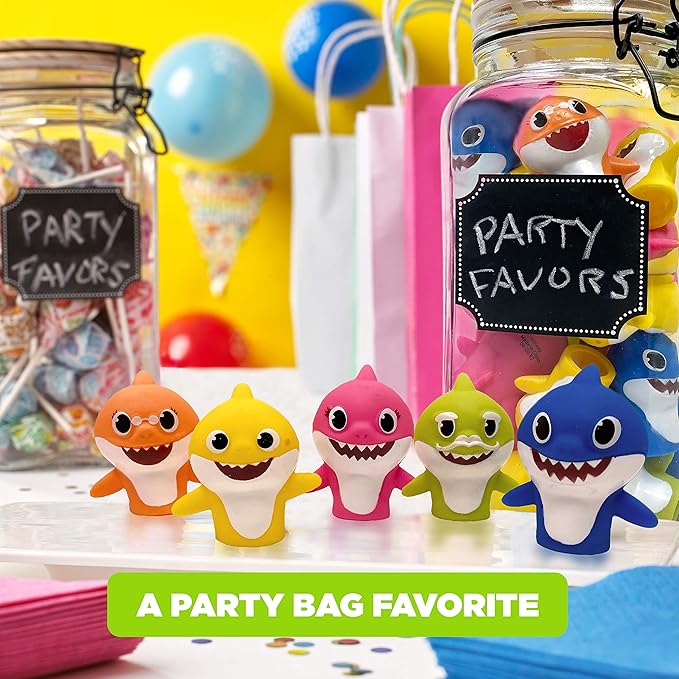 Nickelodeon Baby Shark 5-Piece Finger Puppet Set – Bath & Play Toys - Urbizia