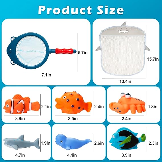 No Hole Mold-Free Baby Shark Bath Toys – Safe Water Play for Toddlers - Urbizia