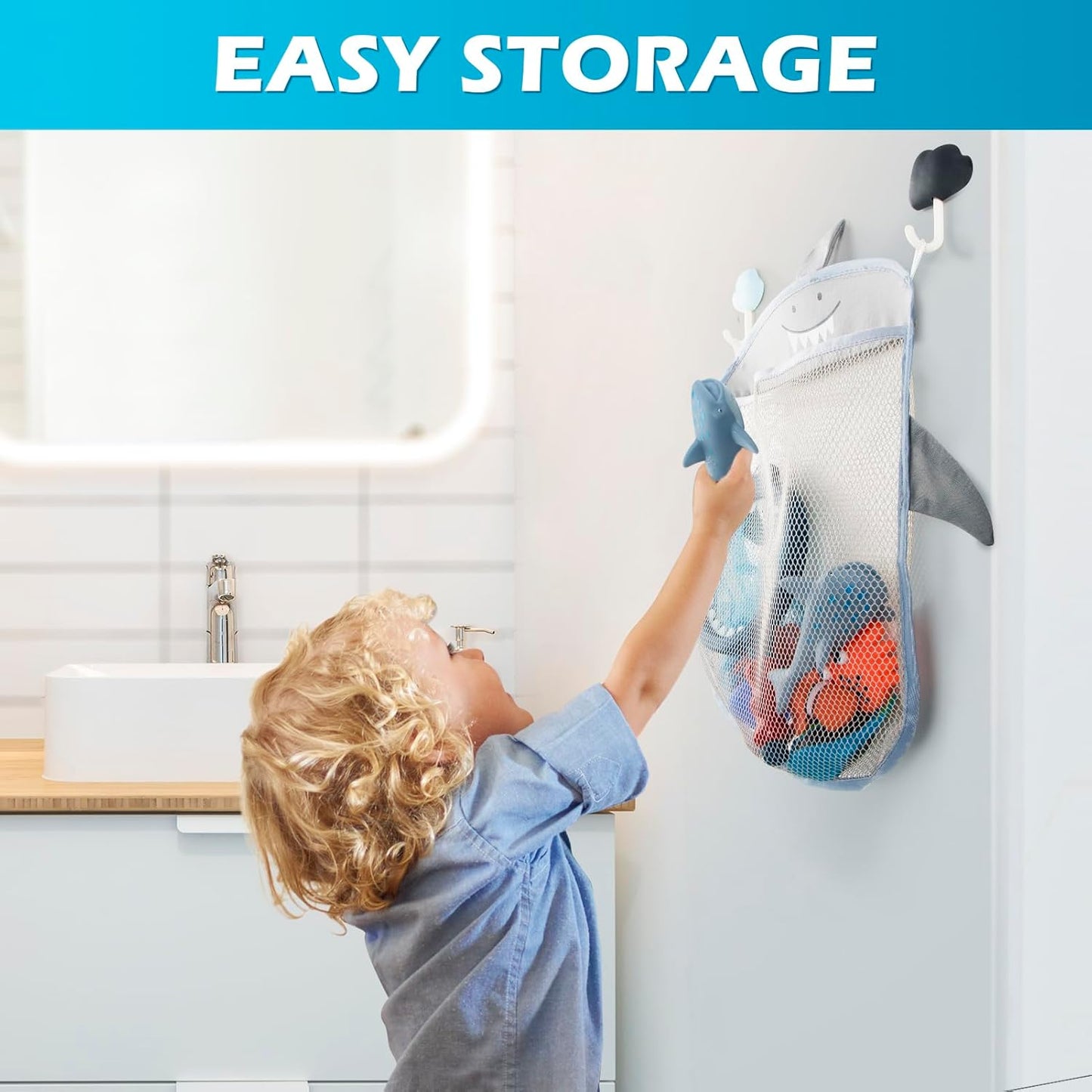 No Hole Mold-Free Baby Shark Bath Toys – Safe Water Play for Toddlers - Urbizia