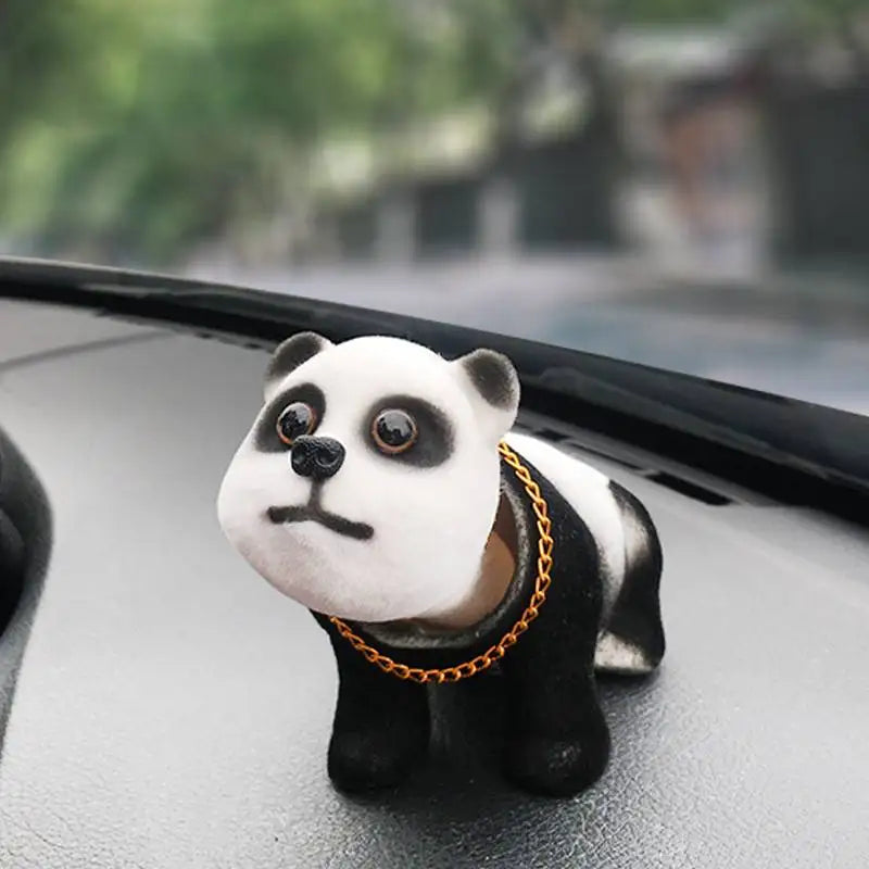 Nodding Dog Figurine – Cute Resin Car & Table Ornament