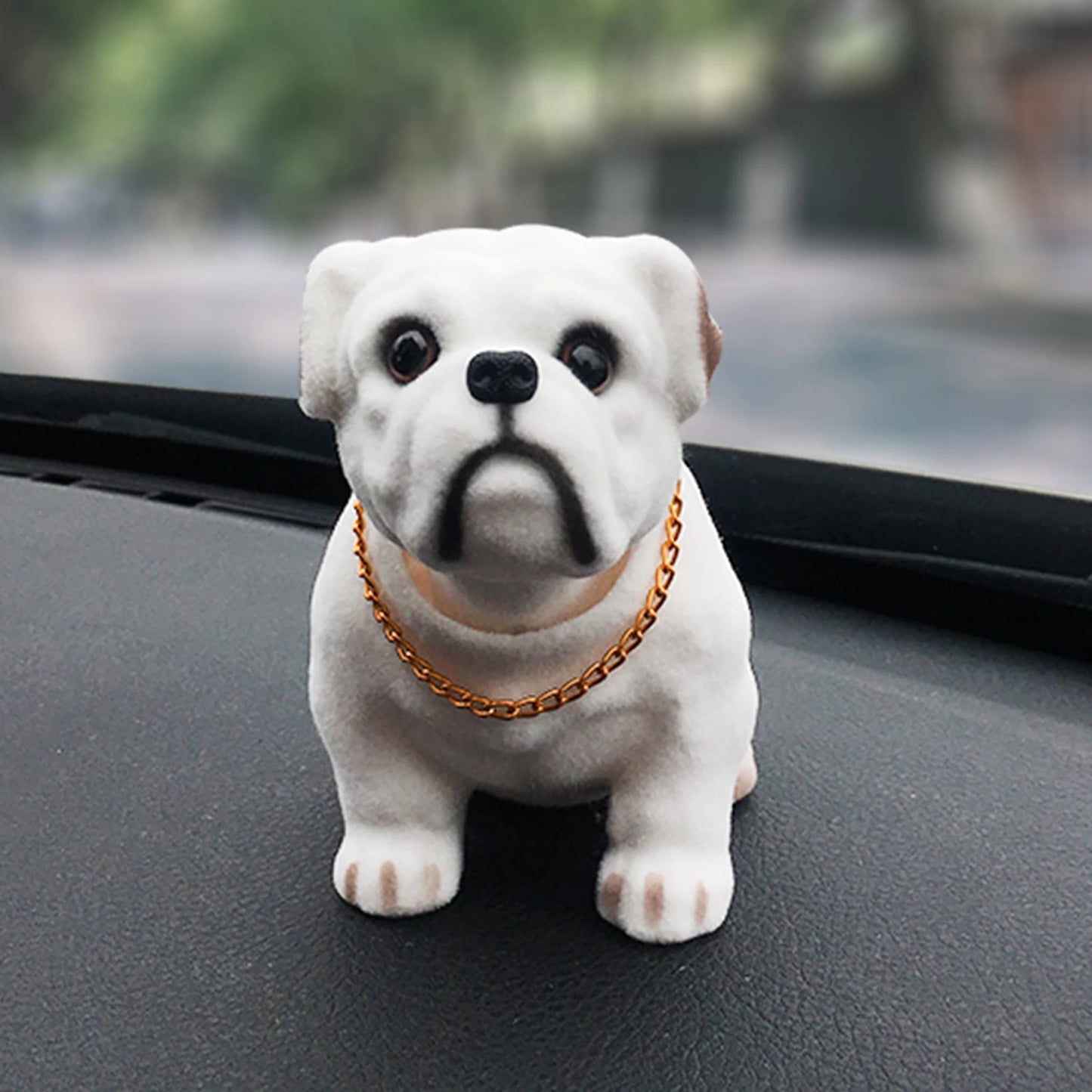 Nodding Dog Figurine – Cute Resin Car & Table Ornament