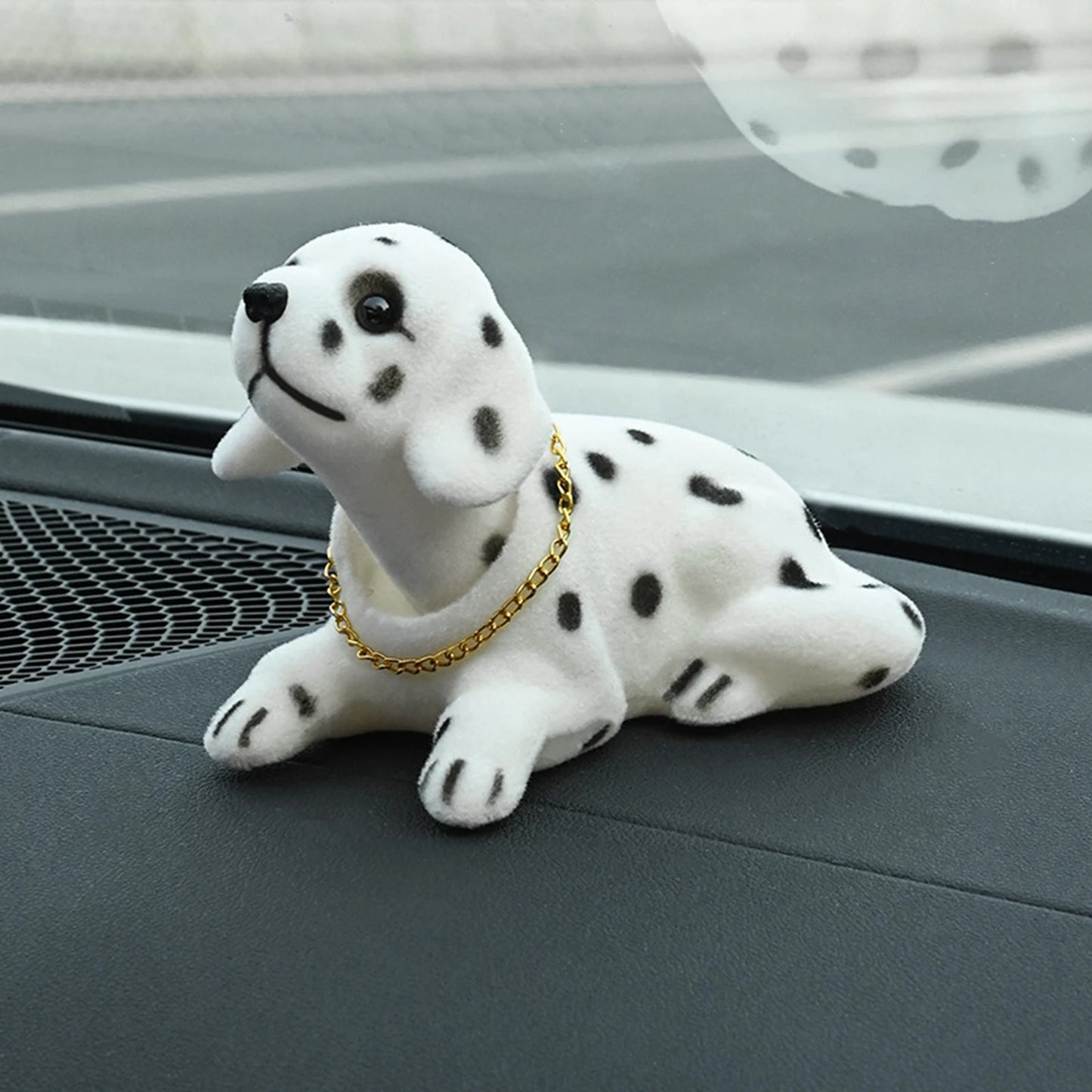 Nodding Dog Figurine – Cute Resin Car & Table Ornament
