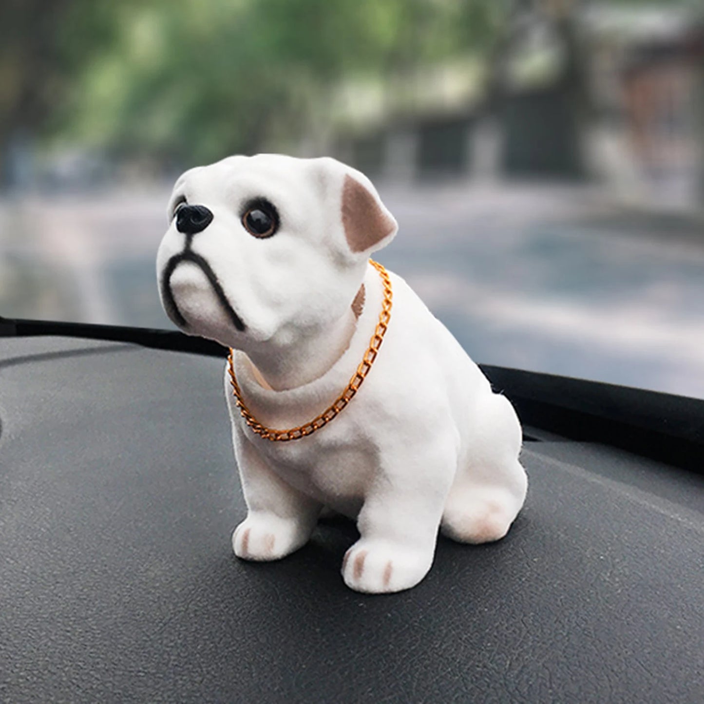 Nodding Dog Figurine – Cute Resin Car & Table Ornament