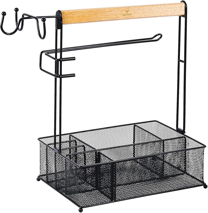 Outdoor Grill Caddy with Hooks & Towel Holder - Urbizia