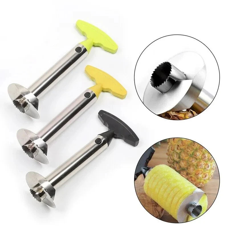 Pineapple Slicer & Peeler – Stainless Steel Fruit Cutter Kitchen Tool