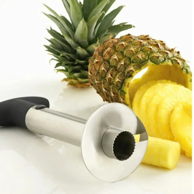 Pineapple Slicer & Peeler – Stainless Steel Fruit Cutter Kitchen Tool