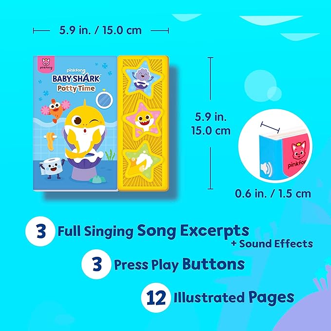 Pinkfong Baby Shark Potty Training Sound Book – Interactive Learning for Toddlers - Urbizia