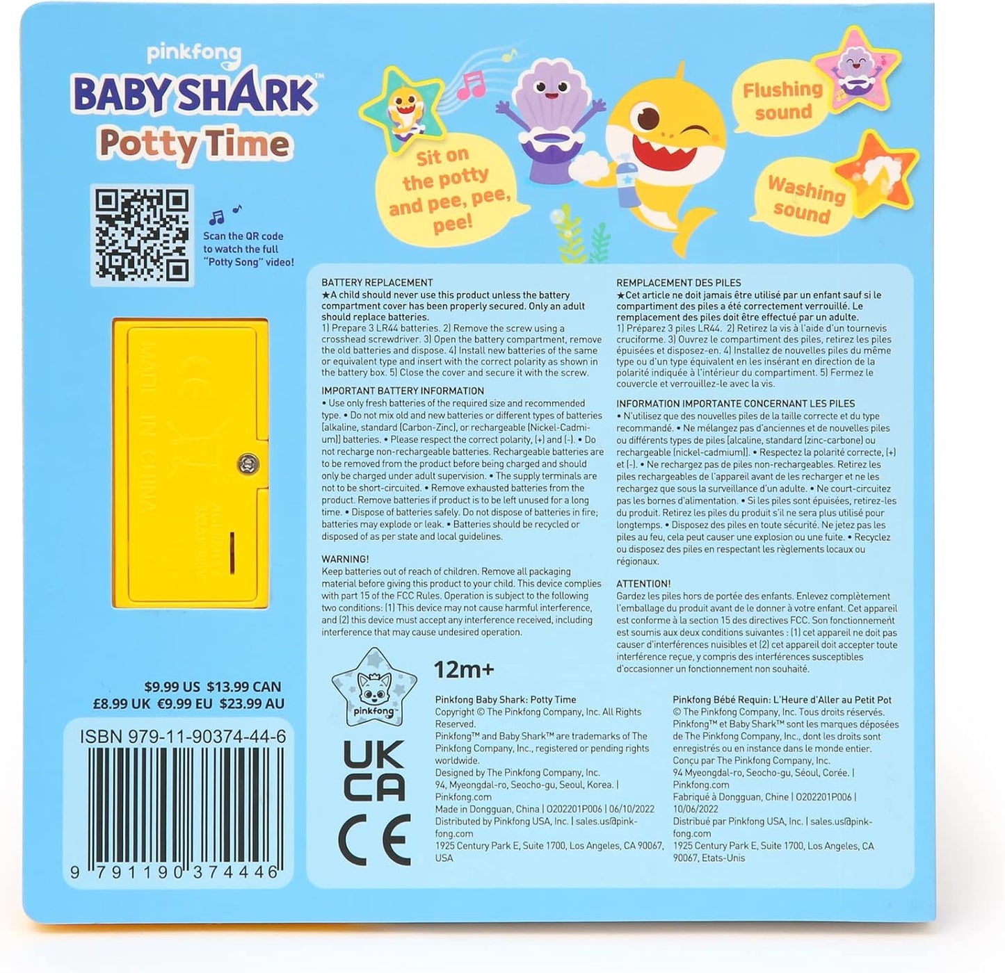 Pinkfong Baby Shark Potty Training Sound Book – Interactive Learning for Toddlers - Urbizia